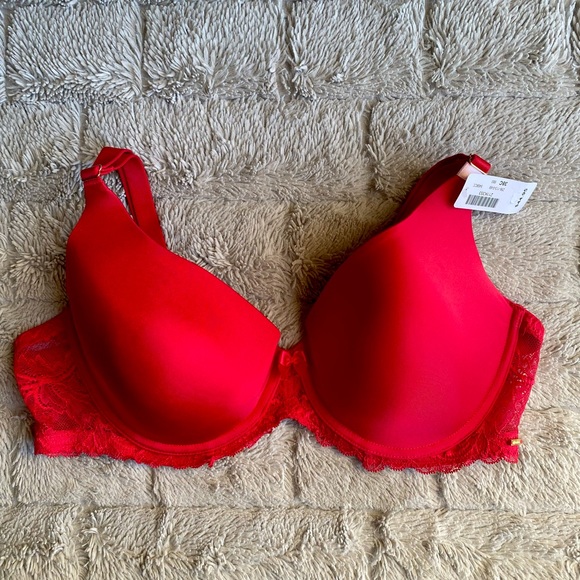 La Vie en Rose Red Bra - Picture 1 of 6
